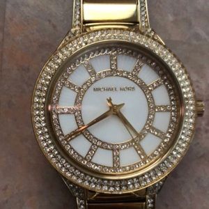 Michael Kors  Mother of Pearl Gold Bezel